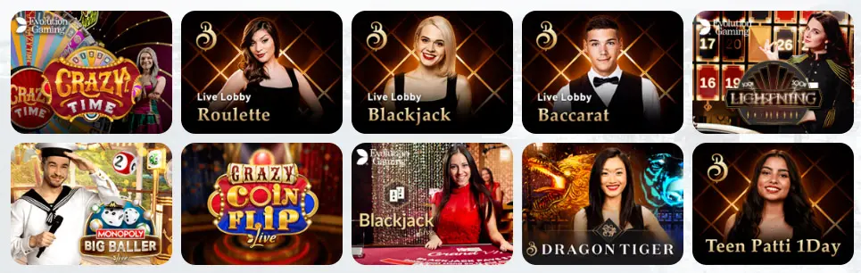 Jeux de casino en direct BOOMSBET CASINO