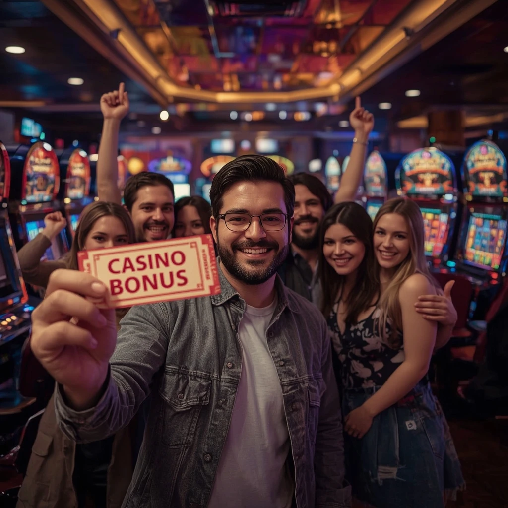 une personne avec un bonus de BoomsBet Casino